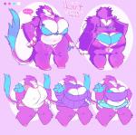 anthro big_breasts blue_bra blue_clothing blue_underwear bow_bra bra breasts cleavage cleavage_cutout clothed clothing cutout female heart_symbol huge_breasts keyhole_turtleneck looking_at_viewer obese obese_anthro obese_female overweight overweight_anthro overweight_female panties smile solo standing sweater topwear turtleneck underwear skymachine heart_(skymachine) felid lion mammal pantherine hi_res model_sheet