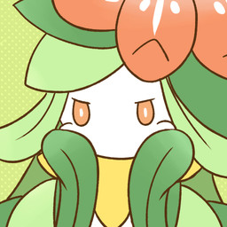 dotted_background female flower green_background grumpy mouthless orange_eyes orange_sclera pattern_background plant simple_background solo white_body white_skin ちゃぴこ nintendo pokemon elemental_creature flora_fauna generation_5_pokemon humanoid lilligant pokemon_(species) 1:1