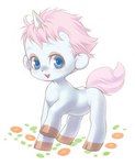 blue_body blue_eyes blue_fur blush eyelashes feral fur hair happy hooves horn kemono looking_at_viewer male mane pink_eyes pink_hair pink_mane simple_background smile solo standing tail white_background white_tail kujou_kiyo mythology osamu_tezuka pixiv unico_(series) unico equid equine mammal mythological_creature mythological_equine unicorn digital_drawing_(artwork) digital_media_(artwork)