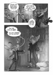 2017 absurd_res anthro buckteeth canid canine clothed clothing coat comic crossover dialogue dipstick_ears disney duo ear_markings english_text female fox greyscale hi_res judy_hopps lagomorph leporid male mammal monochrome monoflax multicolored_ears nick_wilde profanity rabbit scarf sherlock_(series) speech_bubble teeth text topwear trenchcoat zootopia