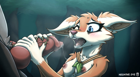5_fingers animal_genitalia animal_penis anthro anthro_on_anthro areola balls big_penis black_body black_fur blue_eyes blush blush_lines bodily_fluids bodily_fluids_in_mouth breasts brown_body brown_fur canine_genitalia canine_penis claws collar collar_only cum duo erection eyebrows eyelashes faceless_character faceless_male fangs female female_focus fingers forest fur genital_fluids genitals gloves_(marking) grey_body grey_fur inner_ear_fluff knot leaf male male/female markings medium_breasts multicolored_body multicolored_fur nature nature_background nipples nude open_mouth outside outside_sex penis pink_nose plant saliva saliva_on_penis saliva_on_tongue saliva_string sex striped_markings stripes teeth tongue tree tuft two_tone_body two_tone_fur white_body white_fur worried worried_look negativedye dota valve valve_corporation hoodwink_(dota) canid mammal rodent sciurid tree_squirrel 2022 hi_res