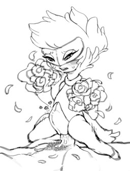 abdominal_bulge blush bodily_fluids cum cum_in_vagina cum_inside duo female female_on_human flower genital_fluids genitals heart_symbol human_on_humanoid human_penetrating human_penetrating_humanoid humanoid_penetrated interspecies larger_human larger_male lying male male/female male_on_humanoid on_back open_mouth penetration penis petals plant pokephilia sex simple_background size_difference smaller_female smaller_humanoid straddling sweat vaginal vaginal_penetration vulva white_background crookedtrees nintendo pokemon elemental_creature flora_fauna generation_4_pokemon human humanoid mammal pokemon_(species) roserade 2016 black_and_white monochrome