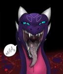 activision bodily_fluids cynder dragon drooling eyelashes fangs female female_pred feral first_person_view hi_res looking_at_viewer mouth_shot mythological_creature mythological_scalie mythology open_mouth pippuri saliva scalie solo spyro_the_dragon teeth tongue uvula