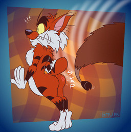 3_toes 4_fingers abstract_background anthro arched_back arm_tuft back_tuft belly biped black_eyebrows black_hooves black_nose black_stripes brown_body brown_fur bubble_butt butt butt_slap butthurt casual_nudity caught_off_guard cheek_tuft chest_tuft chin_tuft countershade_torso countershading curvy_figure duo eyebrows faceless_character faceless_feral facial_tuft feet feral fingers fluffy fluffy_chest fur gloves_(marking) hooves humanoid_feet humanoid_hands humanoid_heel larger_feral leg_markings legs_together lines_drawn male mark_on_butt markings motion_lines multicolored_body multicolored_fur nude orange_body orange_fur pain paws plantigrade pose raised_heel raised_tail rear_view ringed_pupils scut_tail shocked short_tail shoulder_tuft size_difference slap slap_mark slightly_chubby slightly_chubby_anthro slightly_chubby_male smaller_anthro socks_(marking) soles sound_effects spank_marks spank_marks_on_ass spanking spine standing_on_toes striped_body striped_fur striped_markings striped_tail stripes surprised tail tail_markings thick_eyebrows three-quarter_view tiptoes toes toony tuft two_tone_body two_tone_fur wavy_mouth whiskers white_belly white_body white_chest white_feet white_fur white_hands wide_eyed wide_hips yellow_sclera gavanzude adventures_from_the_book_of_virtues pbs plato_the_buffalo socrates_the_bobcat bison bobcat bovid bovine buffalo felid feline lynx mammal 2025 alternate_version_at_paywall colored dated digital_drawing_(artwork) digital_media_(artwork) flat_colors hi_res pinup shaded signature