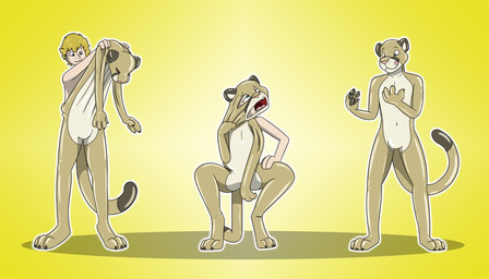 after_transformation anthro black_tail_tip blonde_hair bulge clothing consensual_transformation costume crouching dipstick_tail featureless_crotch fursuit glistening glistening_body glistening_clothing hair happy human_to_anthro latex latex_clothing latex_skinsuit latex_transformation licking licking_lips licking_own_lips looking_at_self male male_human markings mid_transformation nude simple_background skinsuit smile solo species_transformation standing suit_transformation tail tail_markings tan_body tight_clothing tongue tongue_out transformation yellow_background fox0808 cougar felid feline human mammal 2018 colored digital_drawing_(artwork) digital_media_(artwork) sequence