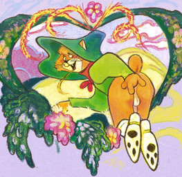 all_fours anal anal_fingering anthro ascot backsack balls bent_over blush boots border clothing cloud fingering fingering_self floppy_hat flower footwear genitals grass hat headgear headwear leaf looking_at_butt looking_back male masturbation pawpad_shoes penis plant purple_border shoes short_tail smile snaggle_tooth solo sweater tail topwear wheat wheat_in_mouth whiskers lanolin04 cattanooga_cats hanna-barbera country_(cattanooga_cats) felid feline mammal hi_res