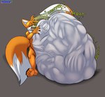 abdominal_bulge after_vore anthro belly big_belly burping digestion digestion_noises fatal_vore feet fur group large_prey male male_pred male_prey multiple_prey oral_vore orange_body soles vore yellow_body yellow_fur foxynoms sega sonic_the_hedgehog_(series) miles_prower avian bird canid canine fox humanoid mammal hi_res