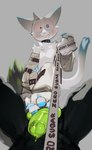 3_toes 4_fingers abs anthro anthro_on_anthro anthro_pov armwear balls barefoot black_body black_fur black_tail black_text blue_body blue_claws blue_ears blue_eyes blue_fur blue_pawpads blue_tail blue_tail_tip blue_text blush blush_lines bodily_fluids breath chest_tuft claws clothing collar dipstick_tail dominant drooling duo erection eyebrows faceless_anthro faceless_character faceless_male featureless_chest feet fingers first_person_view fluffy fluffy_tail foot_on_balls fur genitals glans green_balls green_body green_fur green_glans green_penis green_precum green_tail grey_background grin heart_eyes heart_symbol holding_leash holding_object humanoid_genitalia humanoid_penis insane interspecies leash leashed_pov legwear looking_at_viewer looking_down looking_down_at_viewer lying male male/male male_pov markings mostly_nude mostly_nude_anthro mostly_nude_male multicolored_body multicolored_ears multicolored_fur on_back pawpads penis pink_nose pink_sclera pointy_ears prick_ears quads restraints saliva sharp_teeth simple_background size_difference small_dom_big_sub smile straitjacket submissive tail tail_markings teeth text text_on_collar toe_claws toes tuft two_tone_body two_tone_ears two_tone_fur two_tone_tail white_body white_ears white_fur white_tail wide_eyed kogito monster_energy canid canine felid feline mammal 2025 absurd_res english_text hi_res