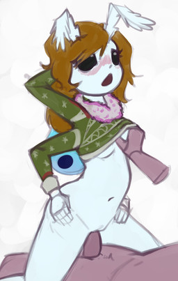 antennae_(anatomy) anthro blush bottomless breast_grab breasts christmas_clothing clothed clothing duo faceless_character faceless_male female hand_behind_head hand_on_breast holidays looking_pleasured male male/female mostly_nude multi_arm multi_limb nude simple_background vaginal marsminer christmas hasbro my_little_pony arthropod insect lepidopteran moth unknown_species hi_res