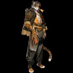 4_toes accessory anthro asian_clothing chinese_clothing claws clothing east_asian_clothing feet hair headband male mature_male solo striped_body stripes toes kuroblood arknights hypergryph studio_montagne huai_tianpei_(arknights) felid mammal pantherine tiger 1:1 alpha_channel official_art