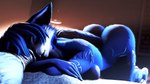 anthro blue_body blue_fur breasts butt eyes_closed female fur lying side_boob sleeping solo white_body white_fur saimon warfaremachine_(modeler) nintendo star_fox krystal_(star_fox) warfare_krystal canid mammal 16:9 3d_(artwork) digital_media_(artwork) hi_res widescreen