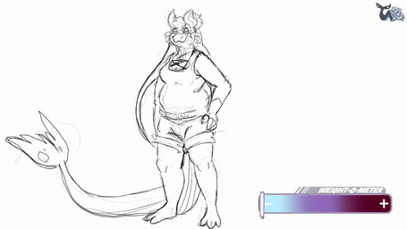 anthro arm_growth belly belly_expansion belly_overhang big_belly big_breasts big_butt big_cheeks blobby bouncing_breasts breast_expansion breast_growth breasts breath butt butt_expansion butt_growth cheek_expansion cheek_fins chubby_cheeks cleavage clothed clothing double_chin expansion eyelashes fade_to_black fat_face fat_legs female fin flabby_arms growth hair horn huge_belly huge_breasts huge_butt huge_cheeks huge_thighs hyper hyper_belly hyper_breasts hyper_butt hyper_cheeks hyper_thighs immobile inflation leg_growth limb_growth long_tail morbidly_obese morbidly_obese_anthro morbidly_obese_female motion_lines navel neck_rolls nervous nipples obese obese_anthro obese_female open_mouth outgrowing_clothes overweight overweight_anthro overweight_female rapid_weight_gain rumbling_stomach slider_(control) smile solo standing surprised swelling tail teeth thick_tail thick_thighs thigh_expansion torn_clothing wardrobe_malfunction weight_gain worried fatty-sashimi mythology komi_(fatty-sashimi) cetacean dragon hybrid mammal marine mythological_creature mythological_scalie scalie whale 16:9 2025 2d_animation animated black_and_white hi_res monochrome no_sound short_playtime signature webm widescreen