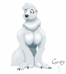 anthro big_breasts blue_eyes breasts claws female simple_background solo white_background greyfox_(artist) susan_(greyfox) bear mammal polar_bear ursine 2015