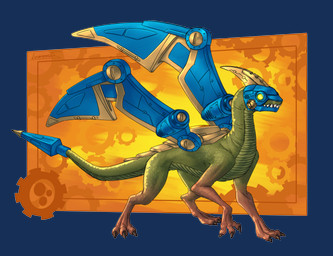 3_toes armor claws cybernetic_wing cybernetics digitigrade feet feral green_body headgear helmet horn light machine male markings prosthetic prosthetic_wings quadruped red_markings scales sharp_teeth simple_background solo standing tail tapering_tail teeth toes turbine ventral_scales yellow_eyes lumen_fox activision mythology skylanders drobot_(skylanders) cyborg dragon mythological_creature mythological_scalie scalie 2026 absurd_res alpha_channel hi_res lighting shaded