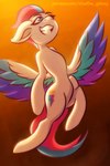 female feral flying fur hair pink_hair simple_background solo white_body white_fur wings shad0w-galaxy hasbro mlp_g5 my_little_pony mythology zipp_storm_(mlp) equid equine horse mammal mythological_creature mythological_equine pegasus pony 2:3 colorful_theme hi_res warm_colors