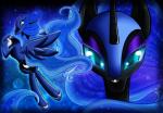 absurd_res blue_eyes blue_fur blue_hair crown cutie_mark duo equine eyes_closed female feral friendship_is_magic fur hair helmet hi_res horn horse long_hair looking_at_viewer mammal my_little_pony nightmare_moon_(mlp) pony princess_luna_(mlp) princesssilverglow winged_unicorn wings
Rating: Safe
Score: 5
User: Deatron
Date: December 11, 2013