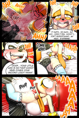 abdominal_bulge after_sex after_vaginal ahegao anal anal_penetration anthro anthro_penetrated anus areola blush bodily_fluids clothing cum cum_in_vagina cum_inflation cum_inside dialogue duo eyes_closed female female_penetrated fingers genital_fluids genitals inflation legwear legwear_only loli looking_pleasured male male/female male_penetrating male_penetrating_female nipples penetration penile penile_penetration penis penis_in_ass sex speech_bubble spread_legs spreading sweat text tongue vulva young young_anthro dexstar sega sonic_the_hedgehog_(series) cream_the_rabbit bear giant_panda lagomorph leporid mammal rabbit 2:3 comic digital_media_(artwork) english_text hi_res tagme
