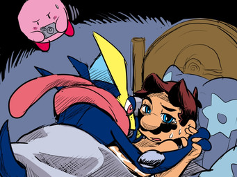 alien ambiguous_gender anthro bed blanket camera censored crossover crying greninja group hand_holding human kirby kirby_(series) long_tongue male mammal mario mario_bros nintendo pillow pokémon sweat tears tongue video_games カカロン
Rating: Explicit
Score: 2
User: Greninjaguy
Date: August 28, 2014 alien ambiguous_gender anthro bed blanket camera censored crossover crying greninja group hand_holding human kirby kirby_(series) long_tongue male mammal mario mario_bros nintendo pillow pokémon sweat tears tongue video_games カカロン
Rating: Explicit
Score: 2
User: Greninjaguy
Date: August 28, 2014