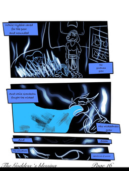 anthro breath_powers elemental_manipulation fire fire_breathing fire_manipulation flashback group garrus368 mythology grenkohn_(garrus368) nykha_(garrus368) canid canine deity dragon elf human humanoid mammal mythological_creature mythological_scalie scalie wiffen_(specie) comic hi_res