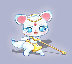 accessory anthro blush bottomwear bra chibi clothing cosplay crossover_cosplay dipstick_ears dipstick_tail ear_markings female fluffy fluffy_tail furgonomics headgear headwear jewelry krystal's_staff loincloth looking_at_viewer markings multicolored_ears open_mouth pose shadow simple_background solo tail tail_accessory tail_markings tailband underwear nyupu jewelpet nintendo sanrio sega sega_fave star_fox krystal_(star_fox) larimar_(jewelpet) arctic_fox canid canine fox mammal true_fox crossover hi_res