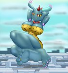 5_toes barefoot big_breasts breasts colored_nails digit_ring feet female humanoid_feet jewelry macro nails pink_nails plantigrade ring soles solo toe_ring toes prismosis nintendo pokemon ancient_pokemon flutter_mane generation_9_pokemon paradox_pokemon pokemon_(species) hi_res