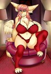 anthro areola big_breasts bra breasts camel_toe clothed clothing feathered_wings feathers female huge_breasts nude panties underwear wings niis ruby_sahira canid canine fennec_fox fox hybrid mammal true_fox hi_res