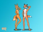 anthro breasts butt duo female genitals male male/female nude penis pose acidskunkwolf dreamworks old_speckled_hen the_bad_guys diane_foxington henry_(old_speckled_hen) canid canine fox mammal hi_res