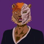 alternate_species furrification hair male solo yopo9810 bleach_(series) ichigo_kurosaki animal_humanoid felid feline humanoid mammal mammal_humanoid pantherine tiger 1:1 cel_shading digital_drawing_(artwork) digital_media_(artwork) hi_res shaded