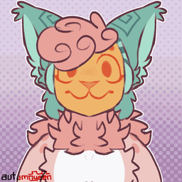 anthro boop booping_viewer chest_tuft curly_hair female green_ears hair looking_at_viewer machine nails orange_head orange_pawpads orange_paws orange_visor pawpads paws pink_body pink_hair solo tuft autumnyeen keke_(kekeproto) felid feline mammal protogen robot robot_anthro animated animated_gif short_playtime
