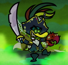 3_fingers 6_legs ambiguous_feral ambiguous_gender anthro beak black_clothing black_coat black_eyebrows black_hat black_headwear black_topwear boots cattail_(plant) clothed clothed_anthro clothed_male clothing coat cravat dirty dirty_clothing empty_eyes evil_grin extreme_size_difference eyebrows facial_hair feral fingers fish_hook fog footwear furrowed_brow furrowed_eyebrows glowing glowing_eyes green_boots green_clothing green_eyes green_footwear green_sclera grey_cravat grey_facial_hair grey_mustache group hat hat_feather headgear headwear hiding holding_melee_weapon holding_object holding_sword holding_weapon holidays hook looking_at_viewer loose_feather male male_anthro melee_weapon mustache on_one_leg outside pincers pink_sclera pirate puddle purple_body sharp_teeth ship shipwreck shoes size_difference smile smiling_at_viewer solo_focus spider_web standing sword teeth toothed_beak topwear torn_clothing torn_coat torn_hat torn_headwear vehicle watercraft weapon yellow_beak captainquack64 halloween captain_quack anatid anseriform arachnid arthropod avian barnacle bird crustacean duck marine maxillopod spider 2025 digital_drawing_(artwork) digital_media_(artwork) english_description flat_colors hi_res