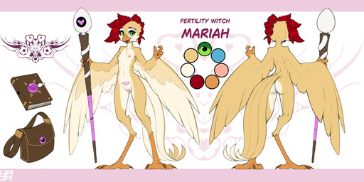 3_fingers 3_toes alternate_species anthro areola beak biped breasts brown_body brown_feathers brown_tail brown_wings butt claws color_swatch countershade_torso countershading feathers feet female female_anthro finger_claws fingers front_view genitals green_eyes hair holding_object navel nipples nude nude_anthro nude_female open_beak open_mouth open_smile piercing rear_view red_hair simple_background small_breasts smile solo standing tail text toe_claws toes tongue vulva wings womb_tattoo w4g4 mariah_(anthrobrand) avian bird 2026 absurd_res character_name digital_drawing_(artwork) digital_media_(artwork) english_text hi_res