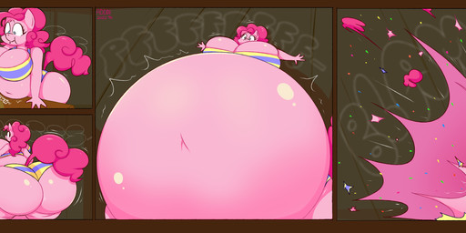 belly belly_burst big_belly big_butt blue_eyes breasts bursting butt featureless_breasts female glistening glistening_body hair huge_belly huge_butt hyper hyper_belly hyper_butt motion_lines onomatopoeia pink_body pink_hair popping solo sound_effects text addde friendship_is_magic hasbro my_little_pony pinkie_pie_(mlp) earth_pony equid equine horse mammal pony 2022 absurd_res artist_name dated hi_res sequence signature