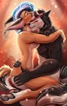 anthro duo ear_piercing ear_ring female hug licking loving_embrace making_love male male/female nude piercing ring_piercing tongue tongue_out mariesagelliv togothehusker safir_(zebrazag) togo_the_husker_(togothehusker) canid canine canis caracal caracal_(genus) domestic_dog felid feline husky mammal nordic_sled_dog spitz absurd_res hi_res