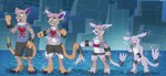 anthro base_one_layout basic_sequence belt four_frame_image four_frame_sequence linear_sequence male one_row_layout solo species_transformation transformation transformation_sequence alsoflick bandai_namco digimon nezche digimon_(species) gazimon mammal mouse murid murine rat rodent absurd_res hi_res sequence