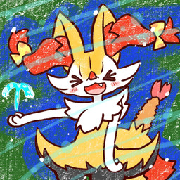>o< accessory ambiguous_anthro ambiguous_gender anthro biped blush blush_stickers bow_ribbon cute_fangs dipstick_tail fangs food front_view hair_accessory hair_bow hair_ribbon markings object_in_tail open_:3 outline ribbons shrimp_(food) simple_background snout solo standing tail tail_markings teeth textured annyui0611 nintendo pokemon braixen canid generation_6_pokemon mammal pokemon_(species) 1:1 2023 digital_drawing_(artwork) digital_media_(artwork) hi_res japanese_description portrait three-quarter_portrait translated_description