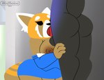 2d_animation aggretsuko ailurid animated anthro anthro_penetrated balls big_breasts bodily_fluids breasts butt canid canine clothed clothing digital_media_(artwork) duo erection fellatio female female_penetrated fur genitals male male/female male_penetrating male_penetrating_anthro male_penetrating_female mammal maned_wolf narrowed_eyes nipples nude oral oral_penetration partially_clothed penetration penile penile_penetration penis penis_in_mouth red_panda retsuko saliva sanrio sex tail wolfbaloo wolfbaloo_(character)