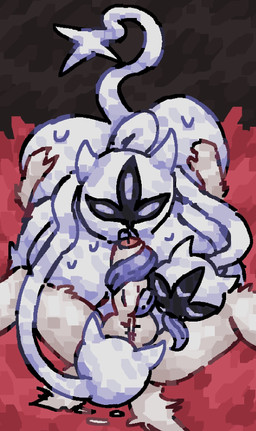 3_heads anal big_butt black_background bodily_fluids breasts butt butt_grab collaborative collaborative_fellatio collaborative_oral collaborative_sex duo facesitting fellatio female fluffy genitals hand_on_butt licking lying lying_on_another male male/female multi_head multi_head_fellatio multi_head_oral on_back oral penile penis penis_lick red_grass rimming sex simple_background sitting sitting_on_another spread_legs spreading sweat tail tail_motion tailwag tongue white_body scaliescum deltarune undertale_(series) clover_(deltarune) ralsei bovid canid canine caprine darkner goat mammal aliasing digital_media_(artwork) hi_res
