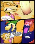 anal anal_penetration anthro bowser canid canine clenched_teeth collar comic dialogue duo elfein english_text fox fox_mccloud from_front_position genitals hi_res humanoid_genitalia humanoid_penis internal koopa lying male male/male male_penetrated male_penetrating male_penetrating_male mammal mario_bros missionary_position nintendo on_back penetration penis profanity prostate scalie sex star_fox teeth text