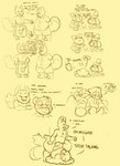 after_sex anal anthro apron balls bed belly blush bottomwear clothing furniture genitals group male male/male navel overweight overweight_male penis piledriver_position sex shirt shorts sitting text topwear rabidraccoon animal_crossing nintendo crazy_redd isabelle_(animal_crossing) tom_nook_(animal_crossing) canid canine canis domestic_dog fox mammal raccoon_dog tanuki 2020 comic english_text hi_res monochrome