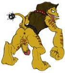 anus balls butt genitals looking_at_viewer male penis rear_view semi-anthro solo tongue tongue_out monkeysuit league_of_super_evil mythology doomageddon canid canid_demon canine demon doom_hound hellhound mammal mythological_canine mythological_creature 2009