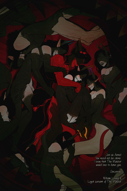 breasts curled_up eyes_closed group gynomorph gynomorph/gynomorph intersex intersex/intersex lying open_mouth size_difference sleeping tentacles text incase cyclops demon humanoid comic digital_media_(artwork) english_text hi_res