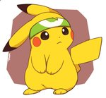 accessory ambiguous_gender fur headband solo yellow_body yellow_fur inukami_hikari nintendo pokemon generation_1_pokemon pikachu pokemon_(species) 2020 signature