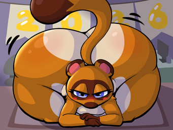 anthro bedroom_eyes bent_over big_butt blue_eyes butt dipstick_tail gloves_(marking) huge_butt huge_hips huge_thighs hyper hyper_butt kneeling looking_at_viewer male markings multicolored_body narrowed_eyes nude seductive solo tail tail_markings thick_thighs two_tone_body wide_hips chappystick animal_crossing nintendo tom_nook_(animal_crossing) canid canine mammal raccoon_dog tanuki 4:3 hi_res