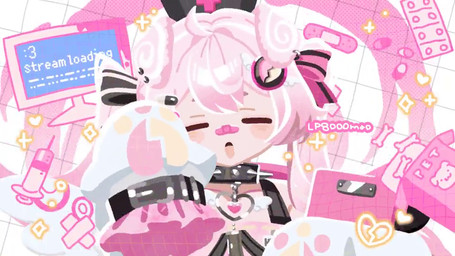 :3 :< ambiguous_gender bandage bow_ribbon choker clipboard clothing drugs hair headgear headwear heart_eyes heart_symbol jewelry large_sleeves necklace nurse_clothing nurse_headwear pigtails pills pink_eyes pink_hair sleeves solo syringe lp8000mao animal_humanoid canid canid_humanoid canine canine_humanoid dog_humanoid humanoid mammal mammal_humanoid 16:9 2d_animation animated motion_tweening no_sound short_playtime video widescreen