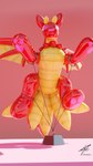 bound encasement female feral inflatable plastic pomf_helioshigh pool_toy red_body simple_background smile smiley_face solo krokett mythology dragon mythological_creature mythological_scalie scalie 3d_(artwork) 9:16 blender_(artwork) digital_media_(artwork) hi_res