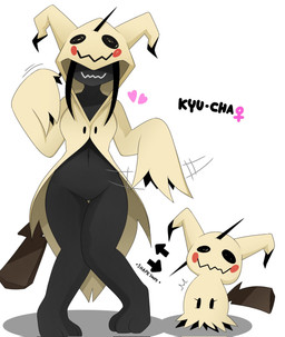 anthro anthrofied black_body black_hair bottomless breasts clothed clothing crotch_lines featureless_crotch female hair hood hoodie long_sleeves medium_breasts navel pokemorph simple_background smile solo tail thick_thighs thigh_gap topwear white_background wide_hips nakachidragon nintendo pokemon kyu-cha_(naka) generation_7_pokemon mimikyu pokemon_(species) 2025 digital_media_(artwork) hi_res