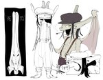 anthro cigarette clothed clothing fangs female hat headgear headwear open_mouth side_view smile solo speech_bubble suspenders teeth text topless wings yellow_sclera kdha2402 deadlock valve ivy_(deadlock) gargoyle absurd_res hi_res korean_text