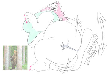 ambiguous_gender anthro big_breasts big_butt black_nose breasts butt butt_grab butt_squish colored_nails duo eyelashes eyes_closed facesitting female female/ambiguous fur grinding hair hand_on_butt huge_butt larger_anthro larger_female nails obese obese_anthro obese_female open_mouth open_smile overweight overweight_anthro overweight_female photo_reference pink_hair rubbing sharp_teeth side_view simple_background sitting_on_another size_difference smaller_ambiguous smile squish teeth tongue tongue_out weight_difference white_background white_body white_fur twistcmyk noelle_(twistcmyk) bear mammal polar_bear ursine 2025 hi_res