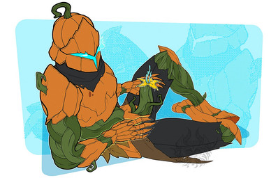 armor clothing faceless faceless_character faceless_male food fruit genitals male masked_male masturbation penis plant pumpkin solo teratophilia zombie_maykr epic_games fortnite fortnite:_battle_royale ultima_carver_(fortnite) 14:9