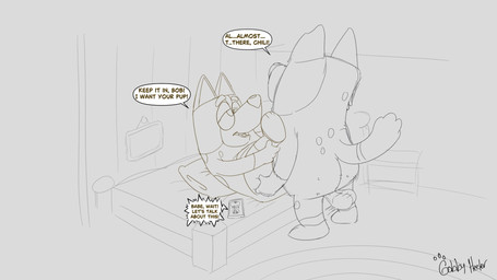 announcing_orgasm anthro anthro_on_anthro backsack balls bed begging_to_stop bodily_fluids breeding_kink breeding_request butt butt_grab cellphone cheating_wife cucked_by_father cucked_over_the_phone cuckold daughter-in-law dialogue electronics father-in-law female fur furniture genital_fluids genitals hand_on_butt hotwife imminent_orgasm impregnation_kink impregnation_request infidelity inside male male/female on_bed on_call penetration penile penile_penetration phone sex smartphone speech_bubble tail term_of_endearment text vaginal vaginal_penetration gobbyheeler bluey_(series) bob_heeler chilli_heeler australian_cattle_dog canid canine canis cattledog domestic_dog herding_dog mammal pastoral_dog 16:9 2025 artist_name comic english_text hi_res monochrome signature unfinished widescreen father_(lore) father_and_child_(lore) father_and_son_(lore) parent_(lore) parent_and_child_(lore) parent_and_son_(lore) son_(lore)